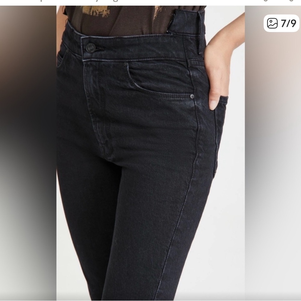 MOTHER Black High-Rise Jeans The dazzler Shift minimalist Gap style mom Jean - Picture 7 of 13